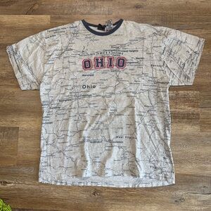 Vintage Y2K Ohio‎ AOP T Shirt